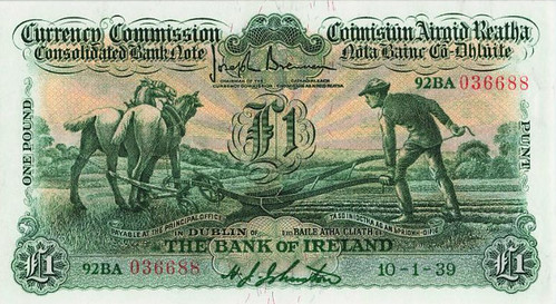 WBNA Sale 51 Lot 097 1939 Bank of Ireland One Pound