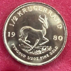 Salvatiom Army donation South African half Krugerrand coin