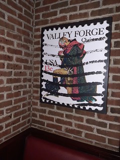J. Gilbert's stamp art 13 cent Valley Forge