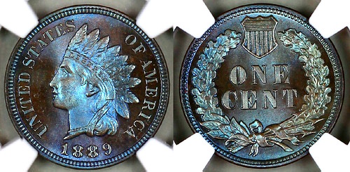 1889 Indian Cent NGC PF67BN