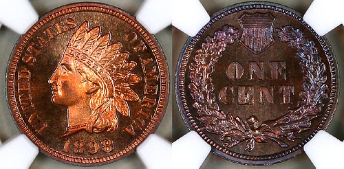 1898 Indian Cent NGC PF66RB