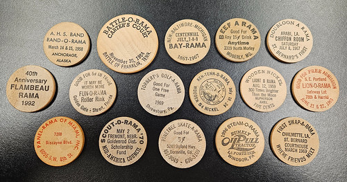 Andy Newman Rama wooden nickels
