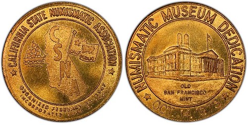 old san francisco mint museum dedication medal