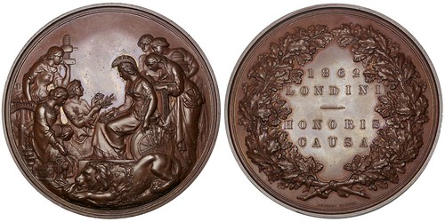 1862 Great London International Exposition medal