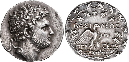 Lugdunum Auction 23 lot 29 KINGS OF MACEDON. Perseus Tetradrachm