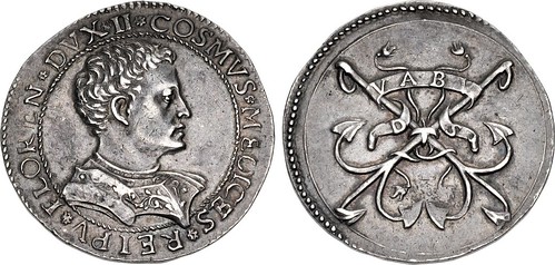 CNG Triton XXVII Lot 1003 Cosimo I de Medici medal