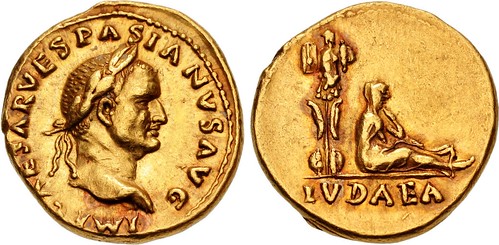 CNG Triton XXVII Lot 719 Vespasian Aureus Judaea Capta