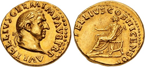 CNG Triton XXVII Lot 712 Vitellius Aureus