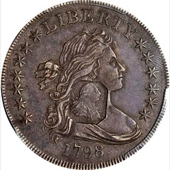 Bank of England counterstamp on 1798 dollar obverse