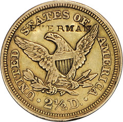 1854 Quarter Eagle Everman rev