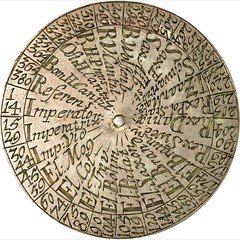 18th Century German Cypher Wheel reverse