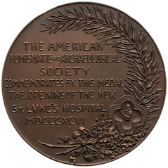 William Augustus Muhlenberg ANS St. Luke founding medal reverse