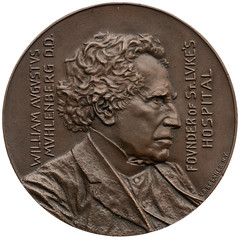 William Augustus Muhlenberg ANS St. Luke founding medal obverse