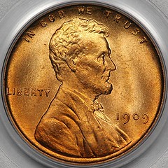 1909 VDB Lincoln Cent obverse
