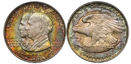 1921 Alabama Centennial half dollar, Plain variety