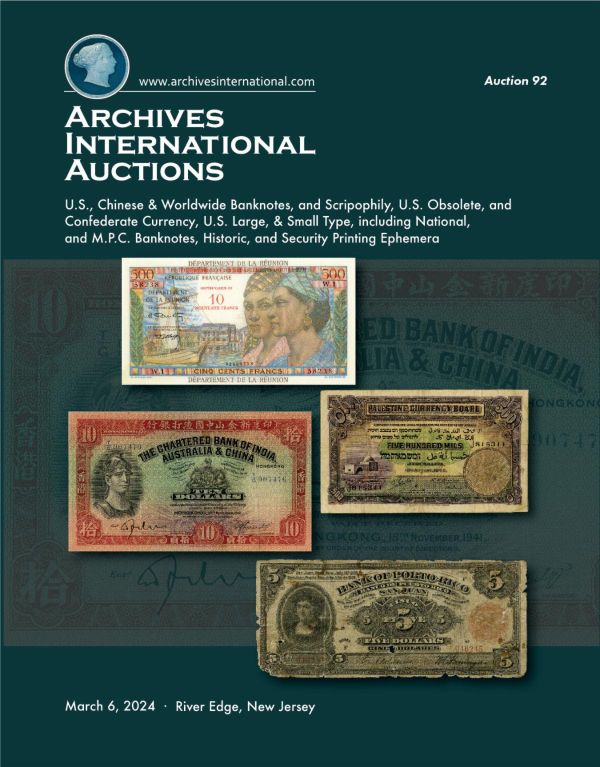 Archives International Sale 92 cover front