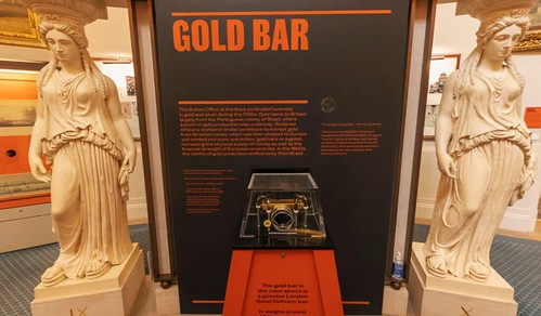 Bank of England Museum gold bar exhibit