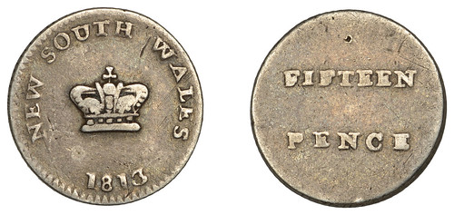 Lot 753 - NEW SOUTH WALES, Fifteen Pence or Dump, 1813