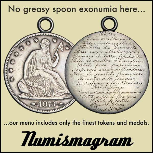 Numismagram E-Sylum ad95 No Greasy Spoon