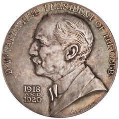 New York Numismatic Club David W. Valentine medal 1985.67.544.obv