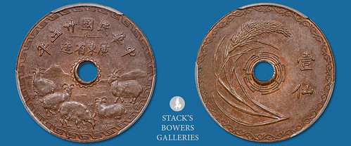 Kwangtung Five Goats Copper Cent Pattern