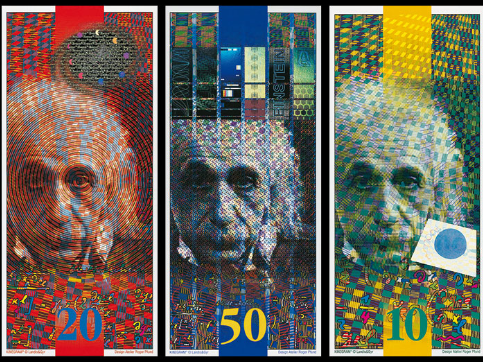 Roger Pfund Einstein banknotes