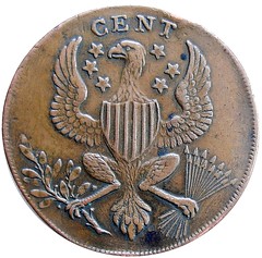 1792 Washington Roman Head Cent electrotype reverse