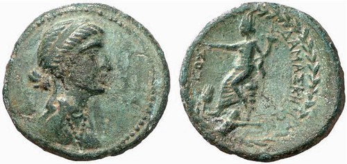 Dated Coins of Antiquity, DCA2-254 Damaskos Kleopatra VII SE 276 37-36 BC 9.9g 25mm