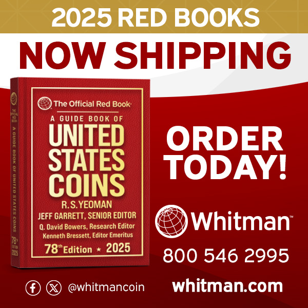 Whitman E-Sylum ad 2024-04-14 2025 Redbooks