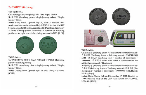 Plastic Transportation Tokens of China page 83-84