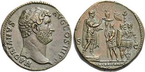 bronze sestertius of Hadrian