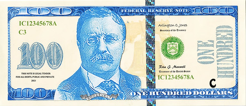 Banknote design ideas $100.00 front
