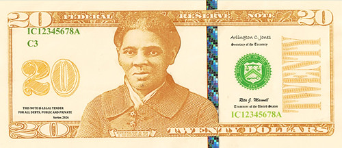 Banknote design ideas $20.00 front