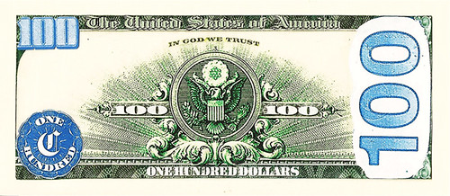 Banknote design ideas $100.00 back