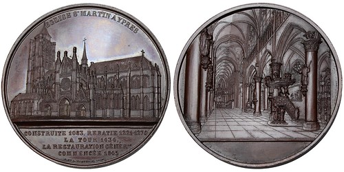 Ypres Belgium Church of St. Martin medal