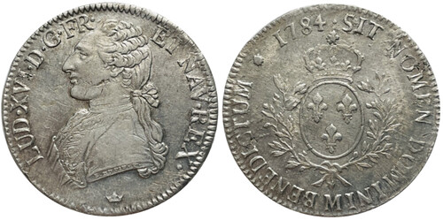 1784 silver écu