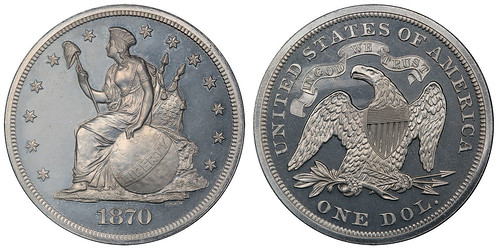 1870 longacre Indian Princess dollar pattern J-1019