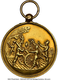 1888 French Firefighting Competition Medal Obverse