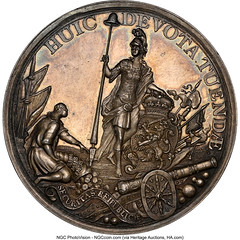 1742 Preliminaries of War Silver Medal Obverse