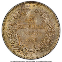 1894-A German New Guinea 1:2 Mark Reverse