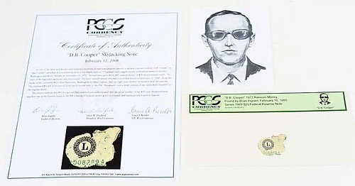 D.B. Cooper Note Remnant Sells for Record