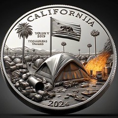 California tortured coin satirical designs 3