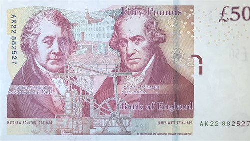 boulton and Watt 50 pound note