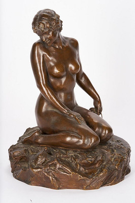 Brenner 1911 seated nude sulpture 1