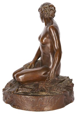 Brenner 1911 seated nude sulpture 2