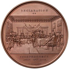 Declaration of Independence Medal reverse