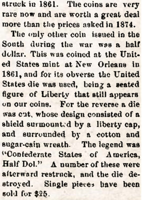 1891 Cnfederate Half article part 3