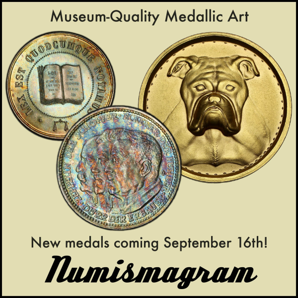 Numismagram E-Sylum ad111 Medallic Art