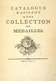 K-F BCD 2 Sale Lot 240 Schachmann's 1774 Catalogue raisonné d'une collection de médailles