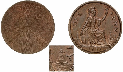 1937 Edward VIII Trial Reverse Penny